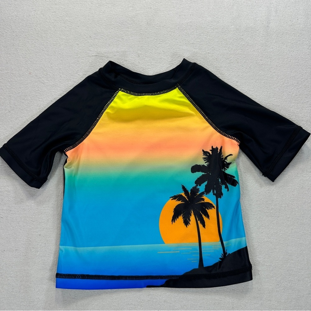Swimfix Kids Tropical Sunset Swim Shirt Sz 2T